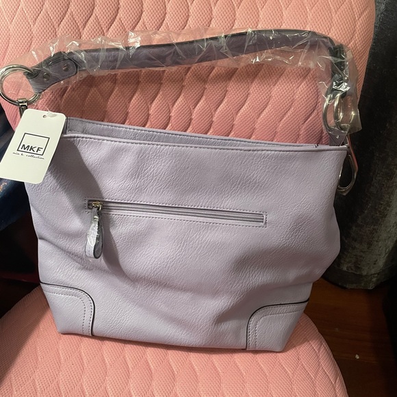 MKF NWT leather lilac hobo bag - Picture 3 of 4